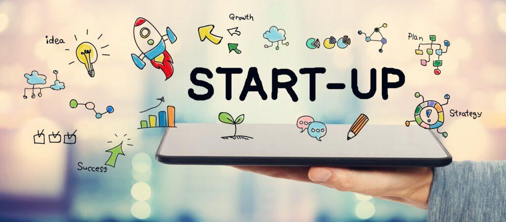 Startup-Ideen visualisiert auf Tablet | Gewerbeimmobilien Stuttgart